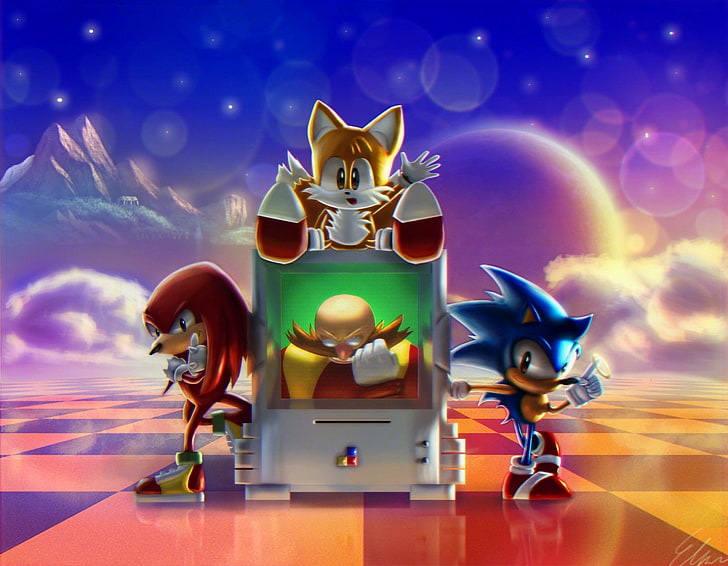 Sonic, Sonic the Hedgehog, Tails (personagem), HD papel de parede