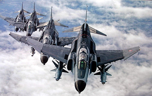 luft, flugzeuge, flugzeug, angriff, bomber, kämpfer, kraft, jet, jets, militärisch, HD-Hintergrundbild HD wallpaper