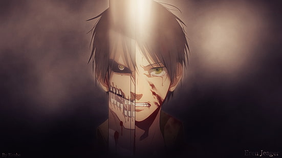 Shingeki no Kyojin, Eren Jeager, Anime, Manga, Anime Boys, HD-Hintergrundbild HD wallpaper