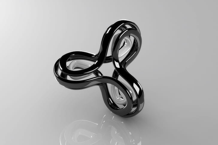 3D shape, shape, 3d and abstract, HD wallpaper