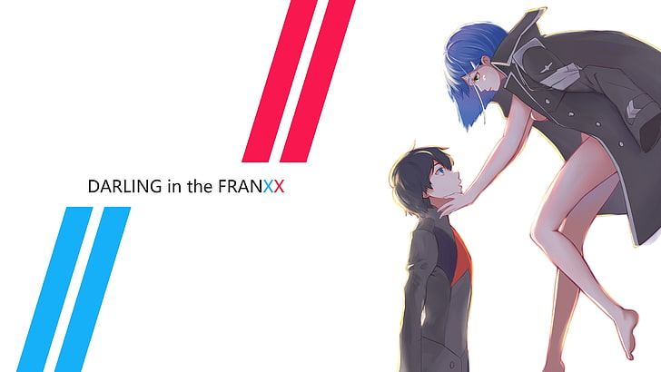 FranXX'te Sevgilim, Ichigo (FranXX'ta Sevgilim), Kod: 016 (Hiro), HD masaüstü duvar kağıdı