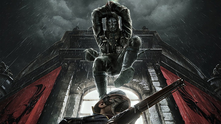 Dishonored: обложка обложки Definitive Edition, Dishonored, видеоигры, ассасины, Corvo Attano, HD обои