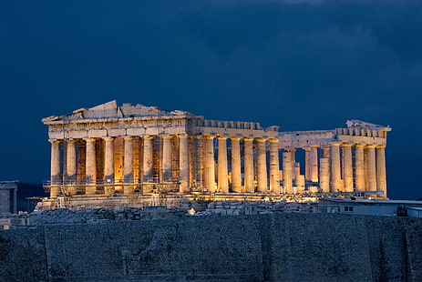 Acrópolis, Partenón, Fondo de pantalla HD HD wallpaper