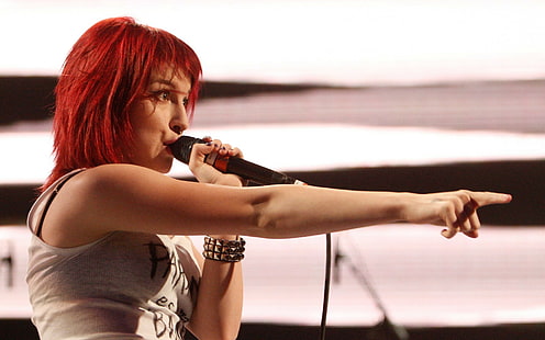 Hayley Williams, Paramore, sångare, kvinnor, rödhårig, HD tapet HD wallpaper