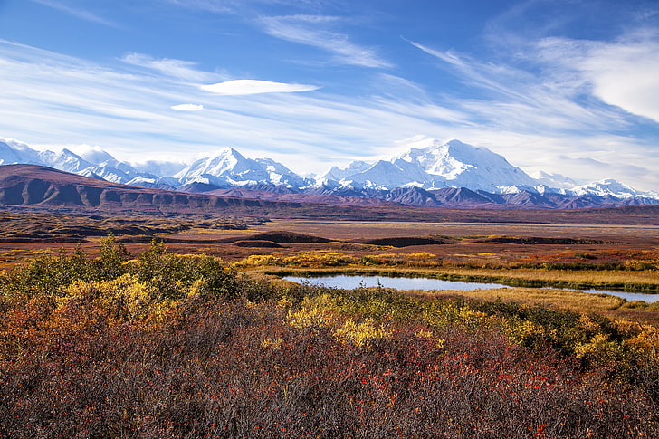 Alaska, montera McKinley, Denali nationalpark, HD tapet