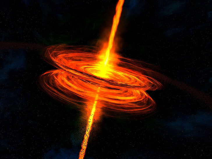 Schwarzes Loch digitale Tapete, Spirale, neu geboren, HD-Hintergrundbild