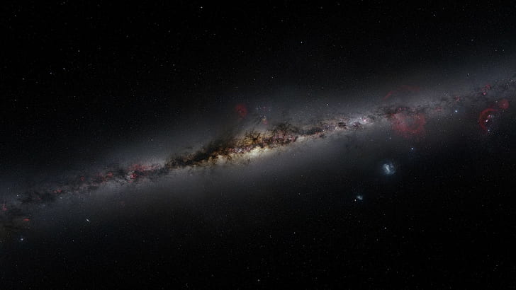 Galaksi Bima Sakti Bintang Hitam HD, hitam, luar angkasa, bintang, galaksi, jalan, milky, Wallpaper HD