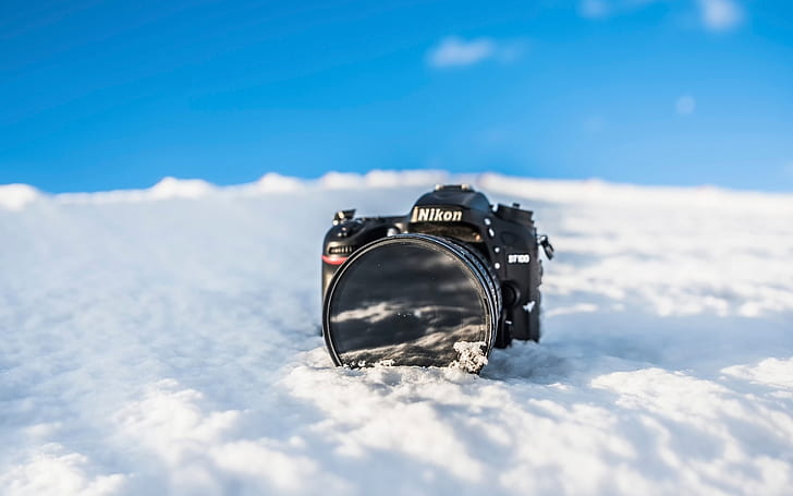 Nikon D7100, nikon, appareil photo, hiver, neige, Fond d'écran HD
