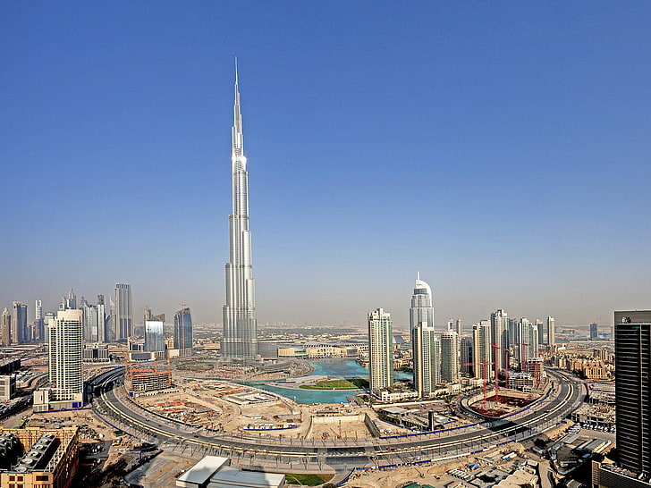 Burj Khalifa, rumah, gedung pencakar langit, menara, Dubai, Wallpaper HD