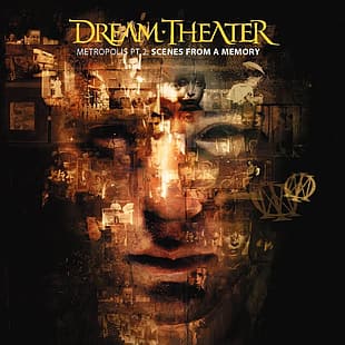Dream Theater, yüz, albüm kapakları, müzik, kapak resmi, HD masaüstü duvar kağıdı HD wallpaper
