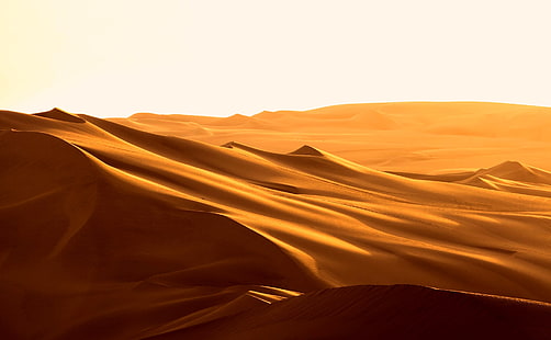 naturaleza, paisaje, desierto, arena, dunas, Fondo de pantalla HD HD wallpaper