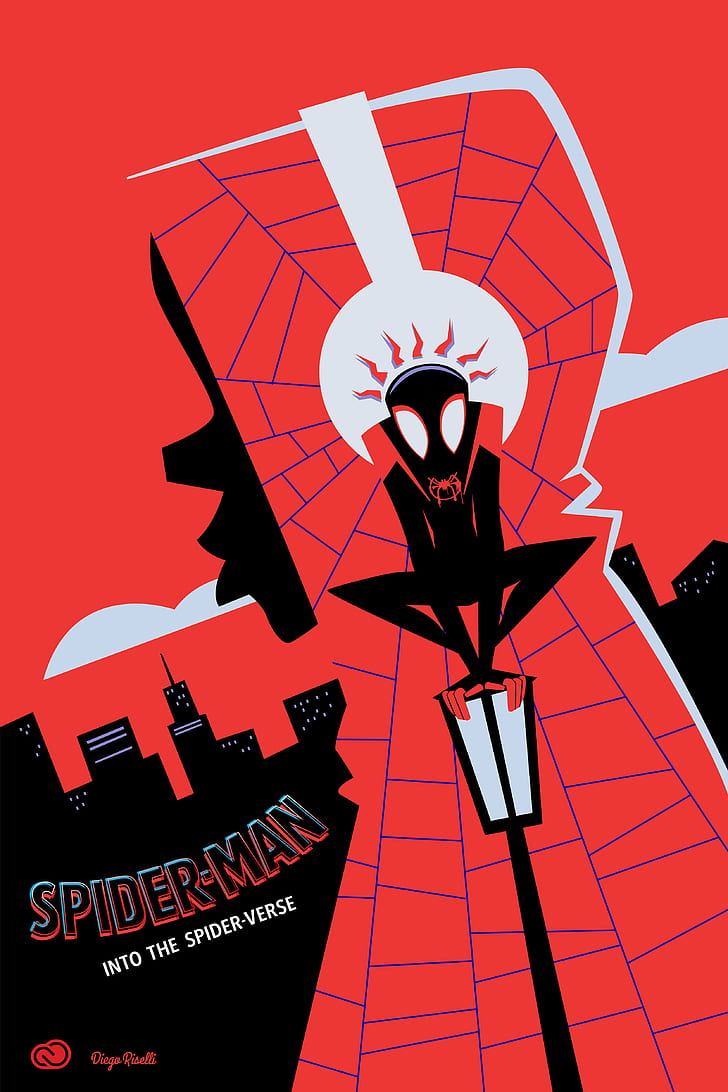 Spider-Man: Into the Spider-Verse, Miles Morales, Fan art, 4K, Fond d'écran HD, fond d'écran de téléphone