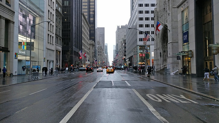 New York, NY, Straße, Straße, HD-Hintergrundbild