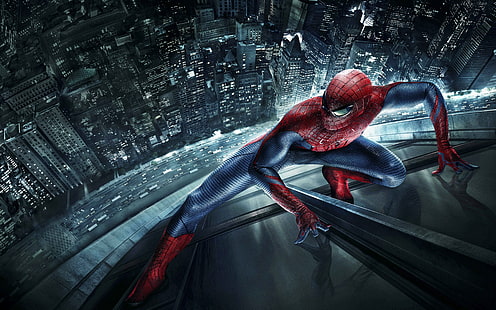 Человек-паук, The Amazing Spider-Man 2, Здание, Кино, HD обои HD wallpaper