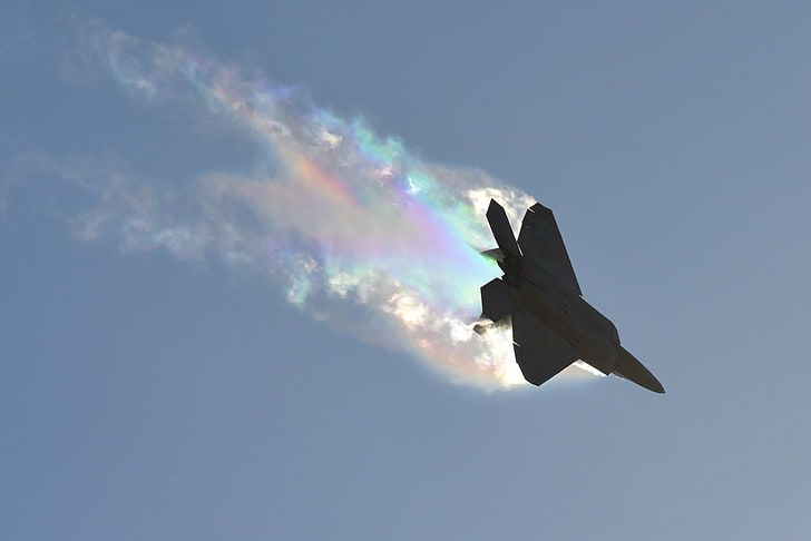 Американските ВВС, Lockheed Martin F-22 Raptor, бойни самолети, HD тапет