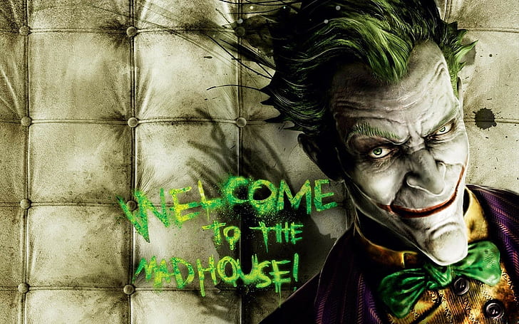 Batman, Joker, Batman: Arkham Asylum, video oyunları, Rocksteady Studios, HD masaüstü duvar kağıdı