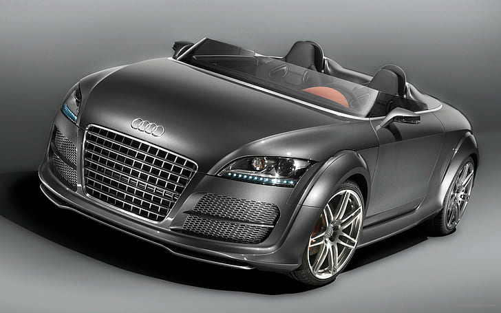 Audi TT Clubsport 3, ออดี้เปิดประทุนสีเทา, ออดี้, คลับสปอร์ต, วอลล์เปเปอร์ HD