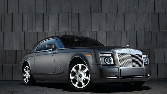 Rolls Royce Phantom HD, сив Rolls Royce Phantom, автомобили, Phantom, Rolls, Royce, HD тапет HD wallpaper