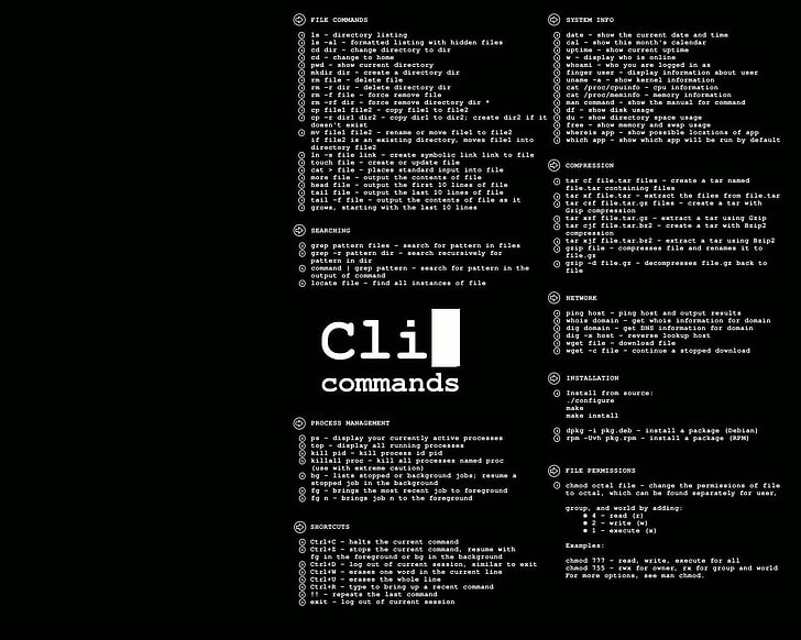 Cliコマンドテキスト、Linux、コマンドライン、Unix、Ubuntu、 HDデスクトップの壁紙