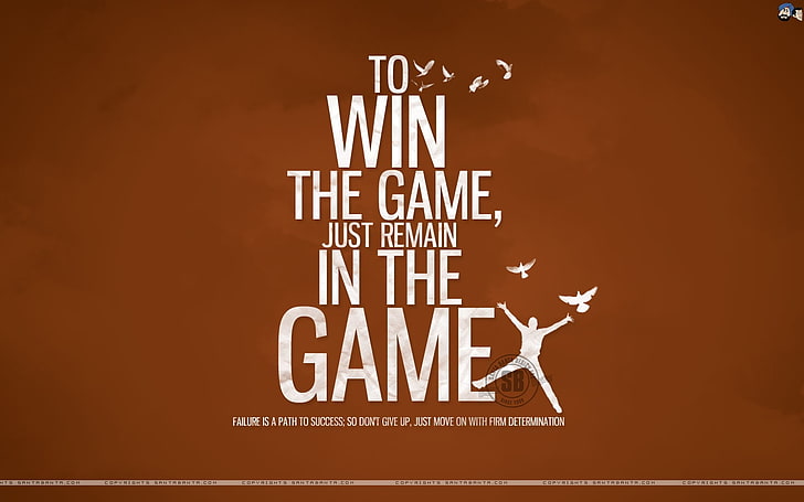 text win funny the game motivational posters inscription 1440x900  Entertainment Funny HD Art , text, win, HD wallpaper