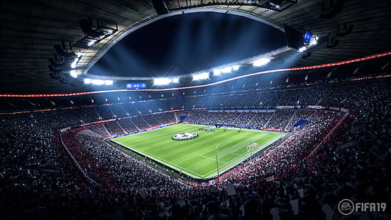 fifa 19, 2019-spel, hd, 4k, stadium, HD tapet HD wallpaper