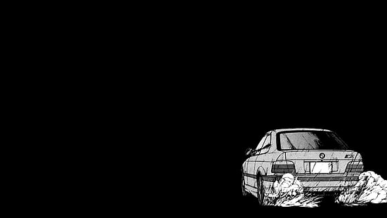белый автомобиль иллюстрация, бмв, суперкар, бмв е36, HD обои HD wallpaper
