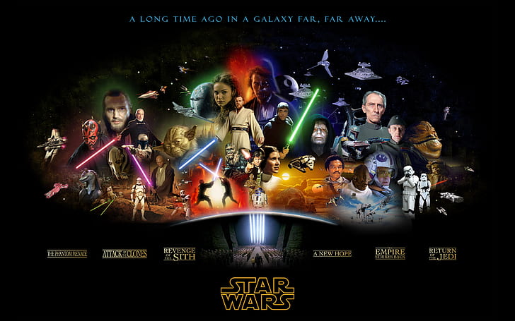 Звездные войны, трилогия, кино, HD обои