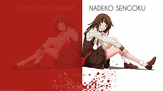 chicas anime, Serie Monogatari, Sengoku Nadeko, Fondo de pantalla HD HD wallpaper