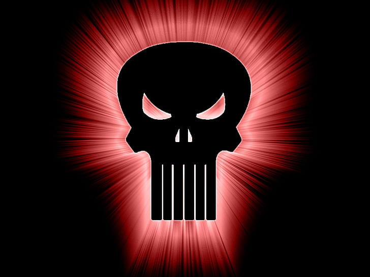 glowing pink punisher Abstract Other HD Art , PINK, glowing, skull, punisher, HD wallpaper