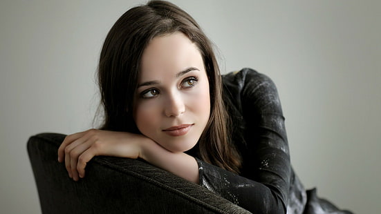Ellen Page, aktorka, portret, kobiety, Tapety HD HD wallpaper