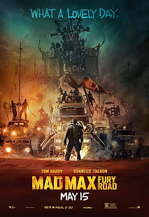 Mad Max Fury Road-affisch, Mad Max: Fury Road, filmer, bil, Mad Max, HD tapet HD wallpaper