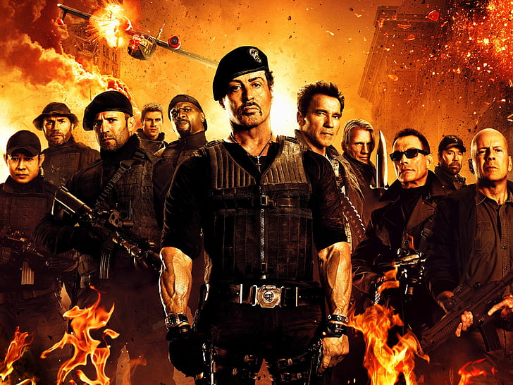 2012 The Expendables 2, 2012, Expendables, HD wallpaper