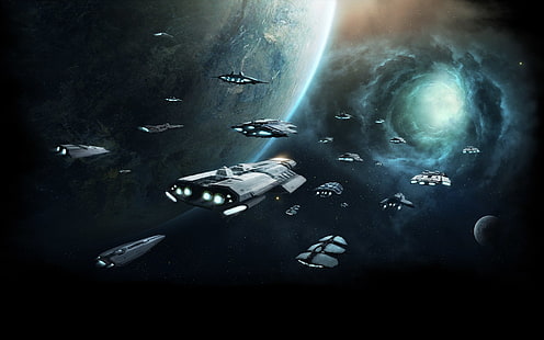 Gra wideo, Stellaris, statek kosmiczny, Tapety HD HD wallpaper