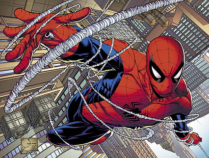 комиксы, герой, герои, паук, человек-паук, супергерой, HD обои HD wallpaper