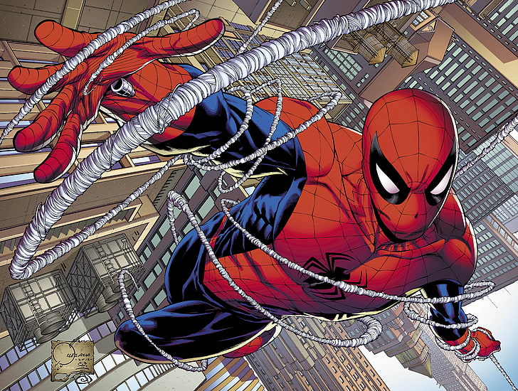 laba-laba, pahlawan super, Pahlawan, manusia laba-laba, Spiderman, komik, pahlawan, Wallpaper HD