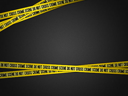 spallacci gialli e neri della polizia, nastro adesivo della polizia, scena del crimine, scena del crimine, Sfondo HD HD wallpaper