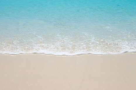 piasek, morze, fala, plaża, lato, niebieski, Tapety HD HD wallpaper