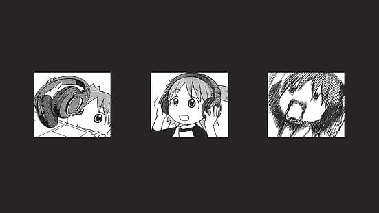 Yotsuba Koiwai, Yotsubato, manga, monochrome, Fond d'écran HD HD wallpaper