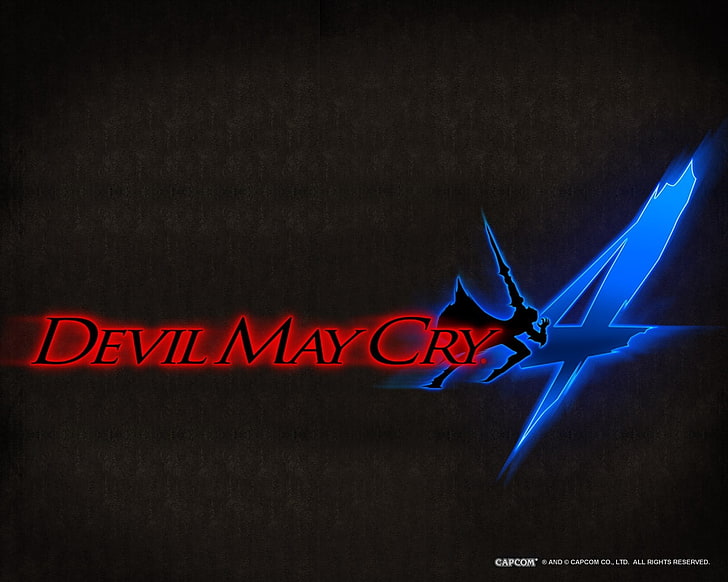 Logo Devil May Cry 4, iblis mungkin menangis 4, dmc 4, iblis mungkin menangis, logo, Wallpaper HD