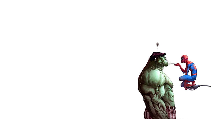 Increíble fondo de pantalla de Hulk y Spider-Man, Hulk, Spider-Man, Fondo de pantalla HD