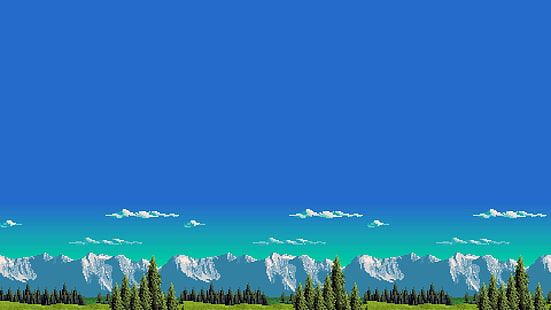 Jogos retrô de 8 bits, pixel art, HD papel de parede HD wallpaper
