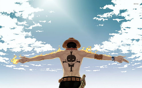 Wallpaper One Piece, One Piece, Portgas D. Ace, anime, Wallpaper HD HD wallpaper