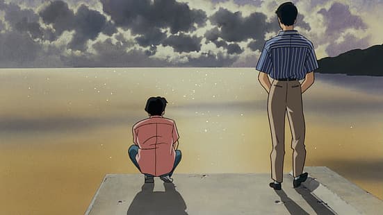 аниме град, Studio Ghibli, Hayao Miyazaki, Animal Collective, HD тапет HD wallpaper
