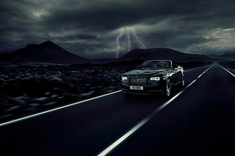 Rolls Royce aube insigne noir 4k hd image, Fond d'écran HD HD wallpaper