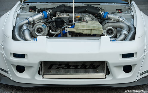 Nissan 240sx Race Car Engine Turbo HD, samochody, samochód, wyścig, nissan, silnik, turbo, 240sx, Tapety HD HD wallpaper