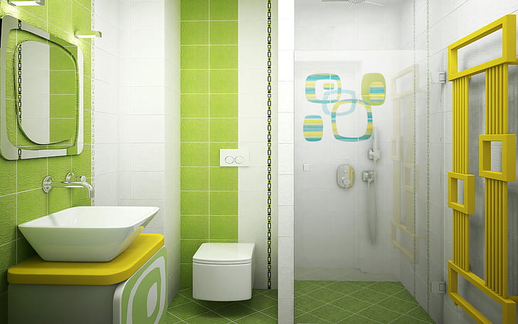 ห้องน้ำที่หรูหราสง่างามห้องน้ำสถาปัตยกรรม, วอลล์เปเปอร์ HD