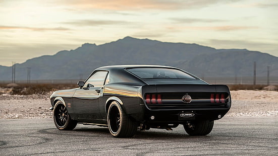 Ford, Ford Mustang Boss 429, Black Car, Car, Muscle Car, Old Car, Tapety HD HD wallpaper