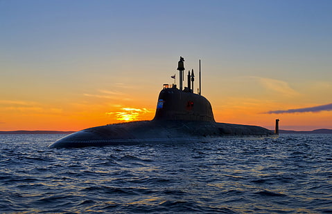 лодка, подводная, атомная, проект 885, Северодвинск, HD обои HD wallpaper