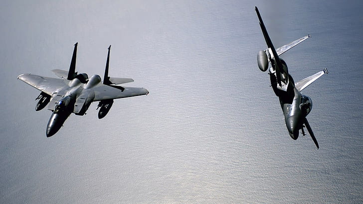 Militärflugzeuge, Flugzeuge, Jets, F-15 Strike Eagle, Flugzeuge, Militär, HD-Hintergrundbild
