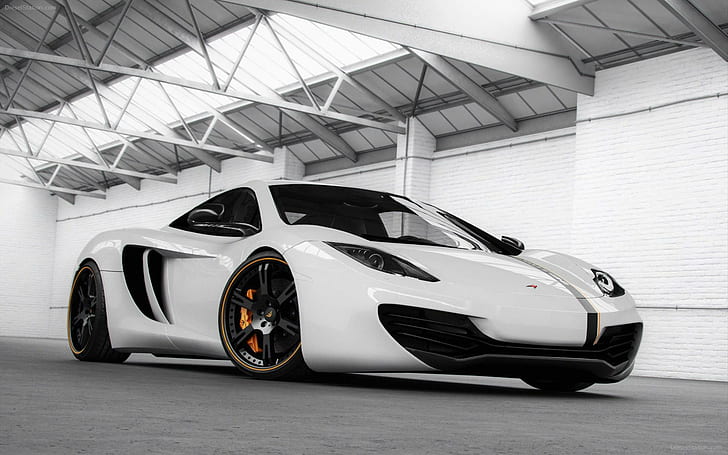 McLaren MP4 12C Performance, biały samochód sportowy, mclaren, wydajność, samochody, Tapety HD